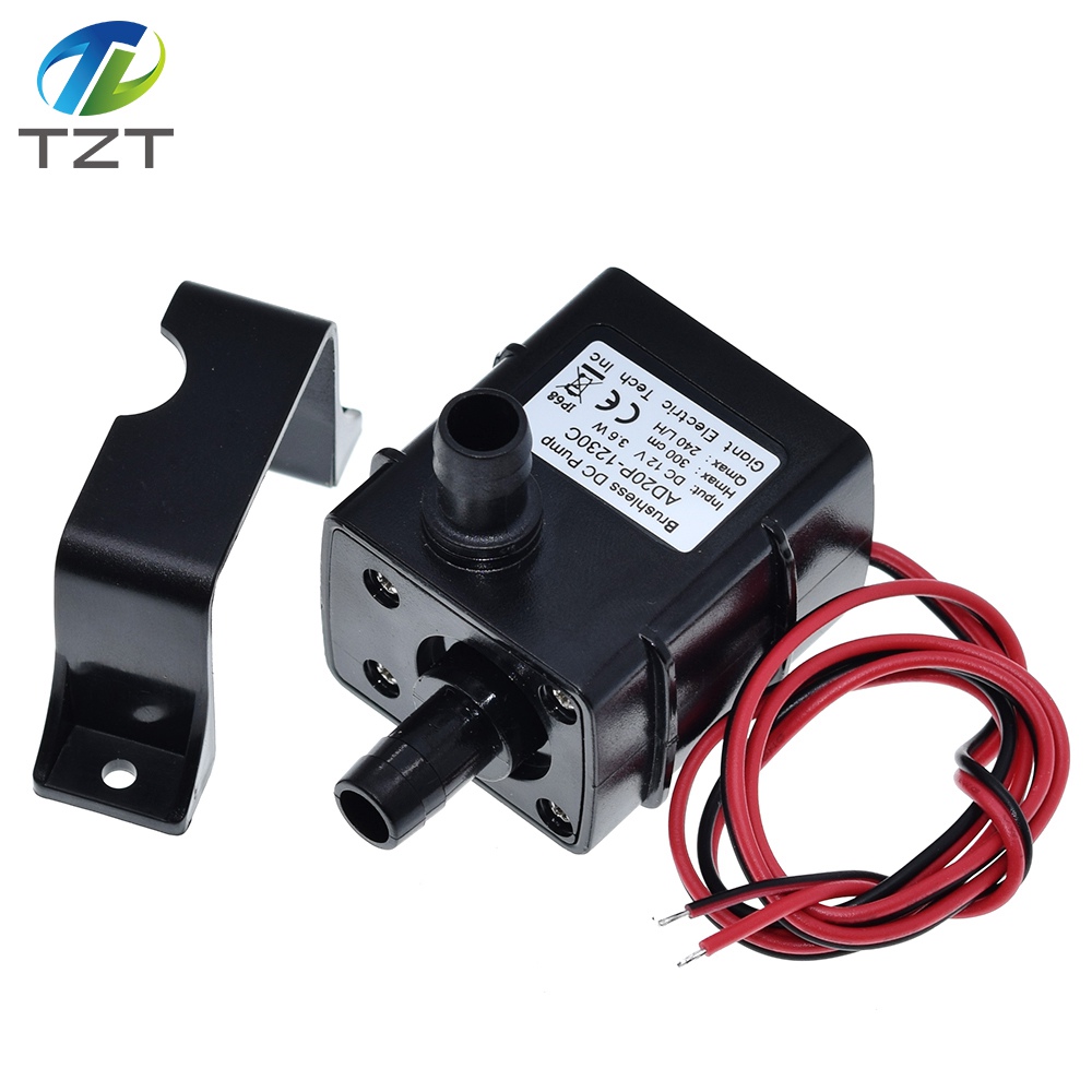 TZT New Mini DC12V 3m 240L/H Brushless Motor Submersible Water Pump Home G08 Drop ship