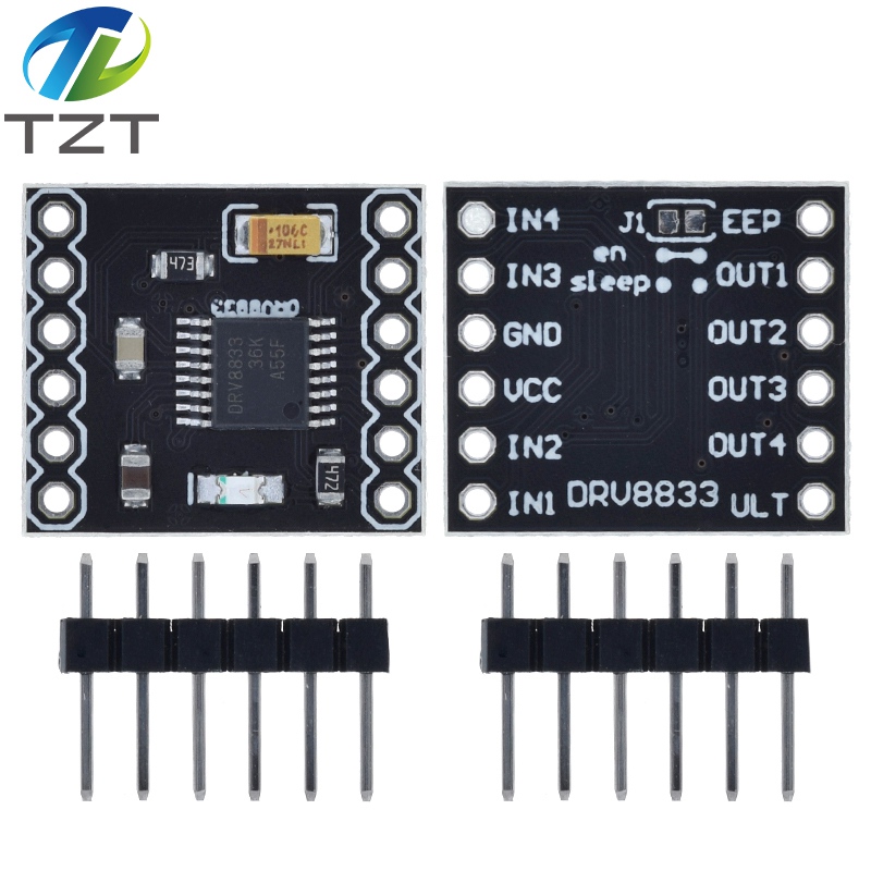 TZT  DRV8833 2Channel DC Motor Driver Module Board 1.5A 3V-10V