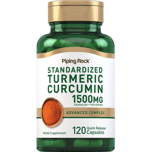 Turmeric Curcumin Standardized Advanced Complex, 1500 mg (per serving), 120 Quick Release Capsules